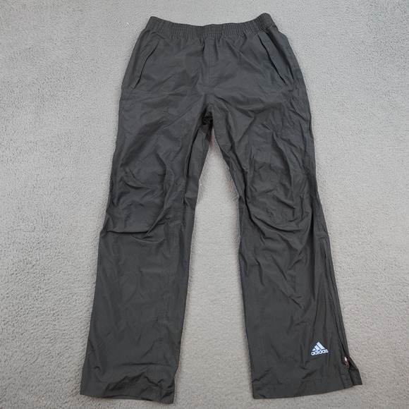 Adidas Pants Mens Medium ClimaProof Packable Rain Waterproof Athletic Zip - Picture 1 of 11